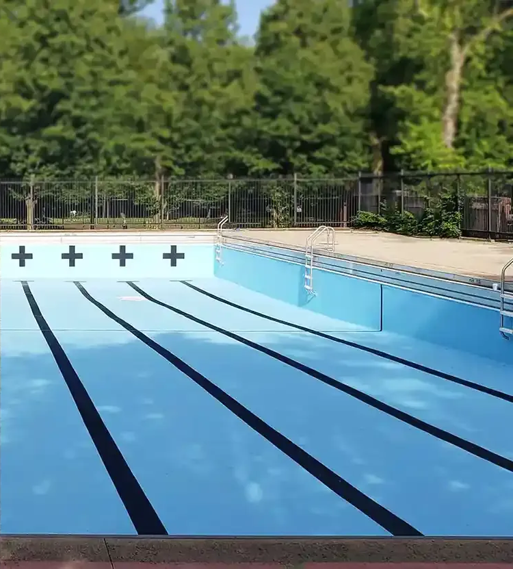 Commercial pool renovation after