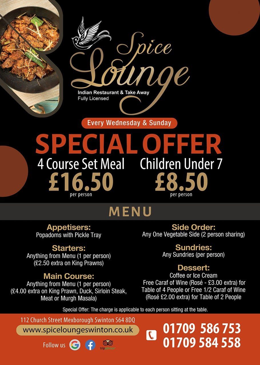 Mid week specials