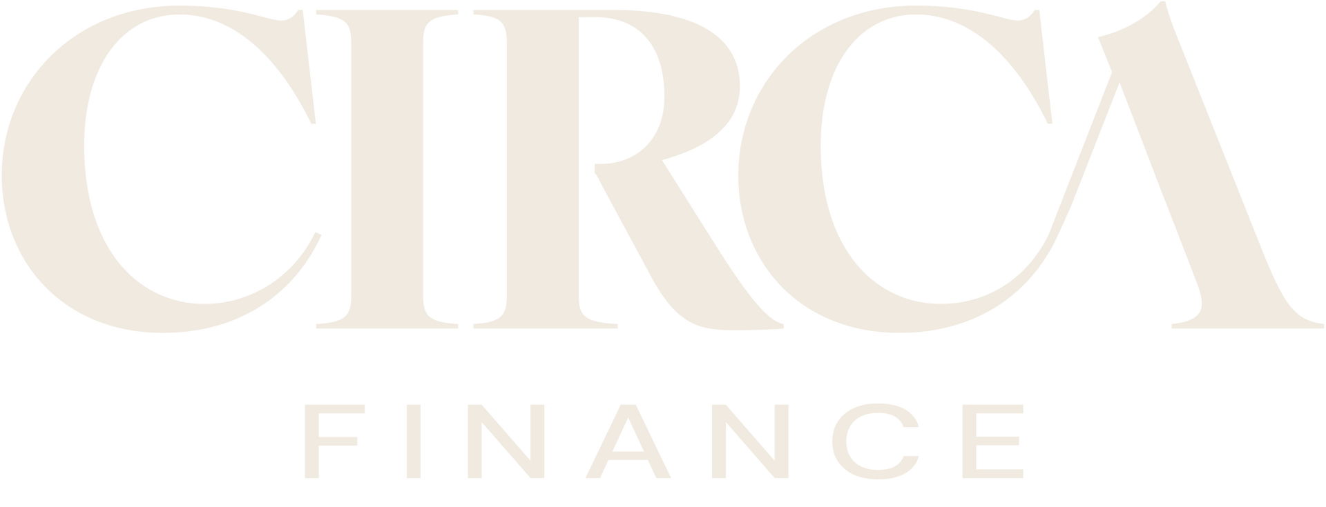 CIRCA Finance logo in pale gold text on a white background