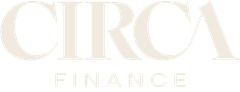 CIRCA Finance logo in pale gold text on a white background