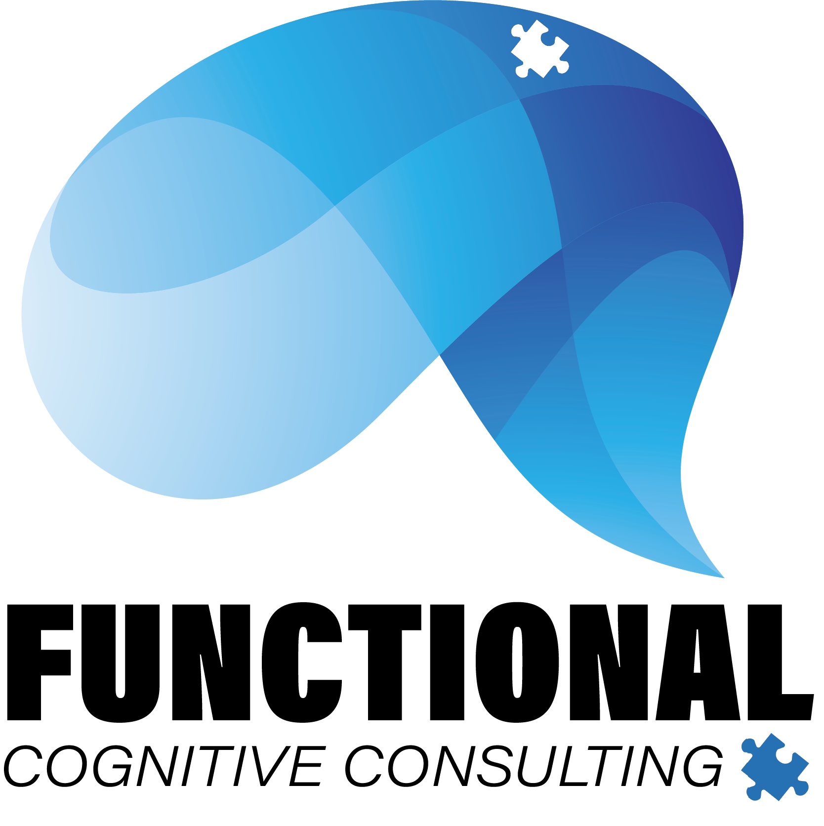 A blue logo for functional cognitive consulting