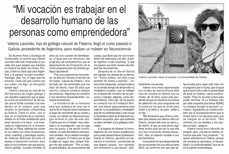 Mi vocación es trabajar en el desarrollo humano como Emprendedora. Valeria Lavorato