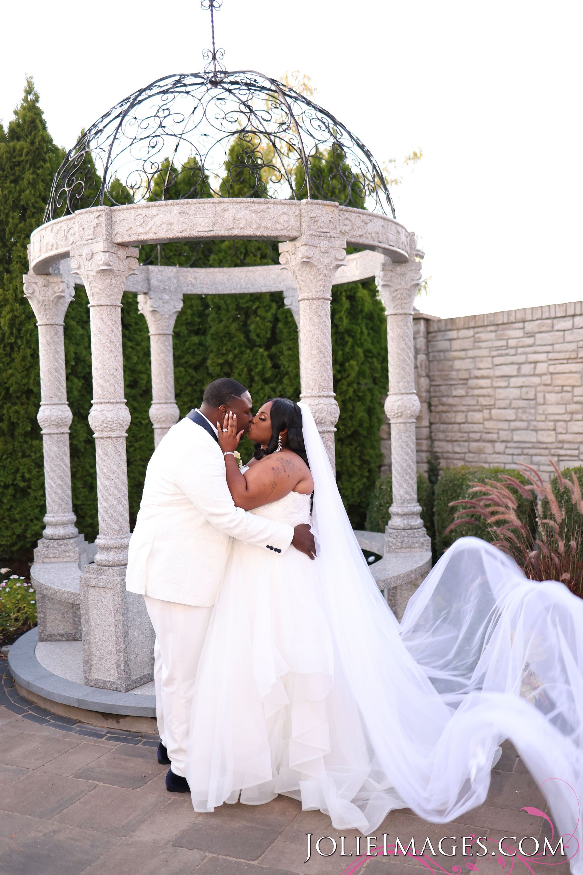 Couple in gazebo