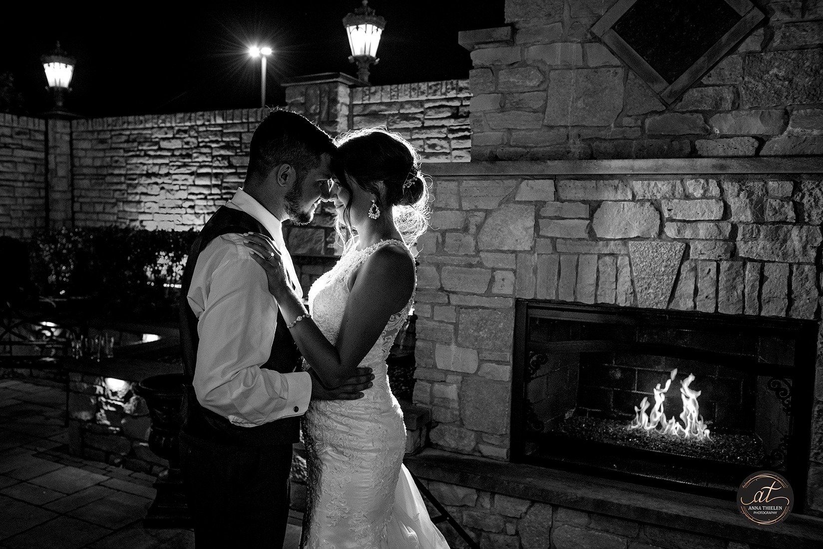 Couple in Courtyard