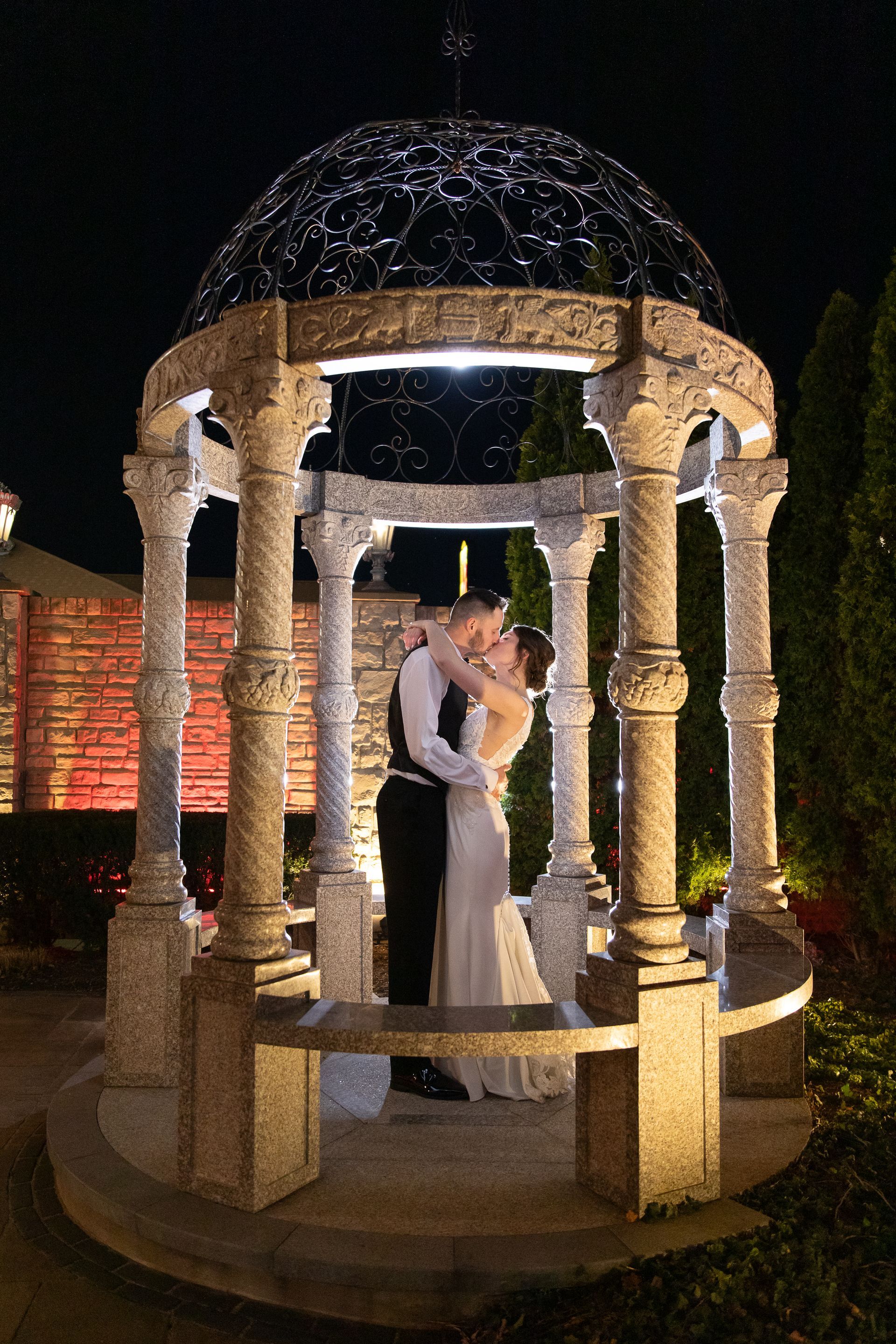 Couple in gazebo