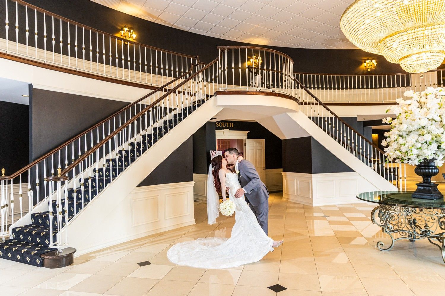 Couple in lobby
