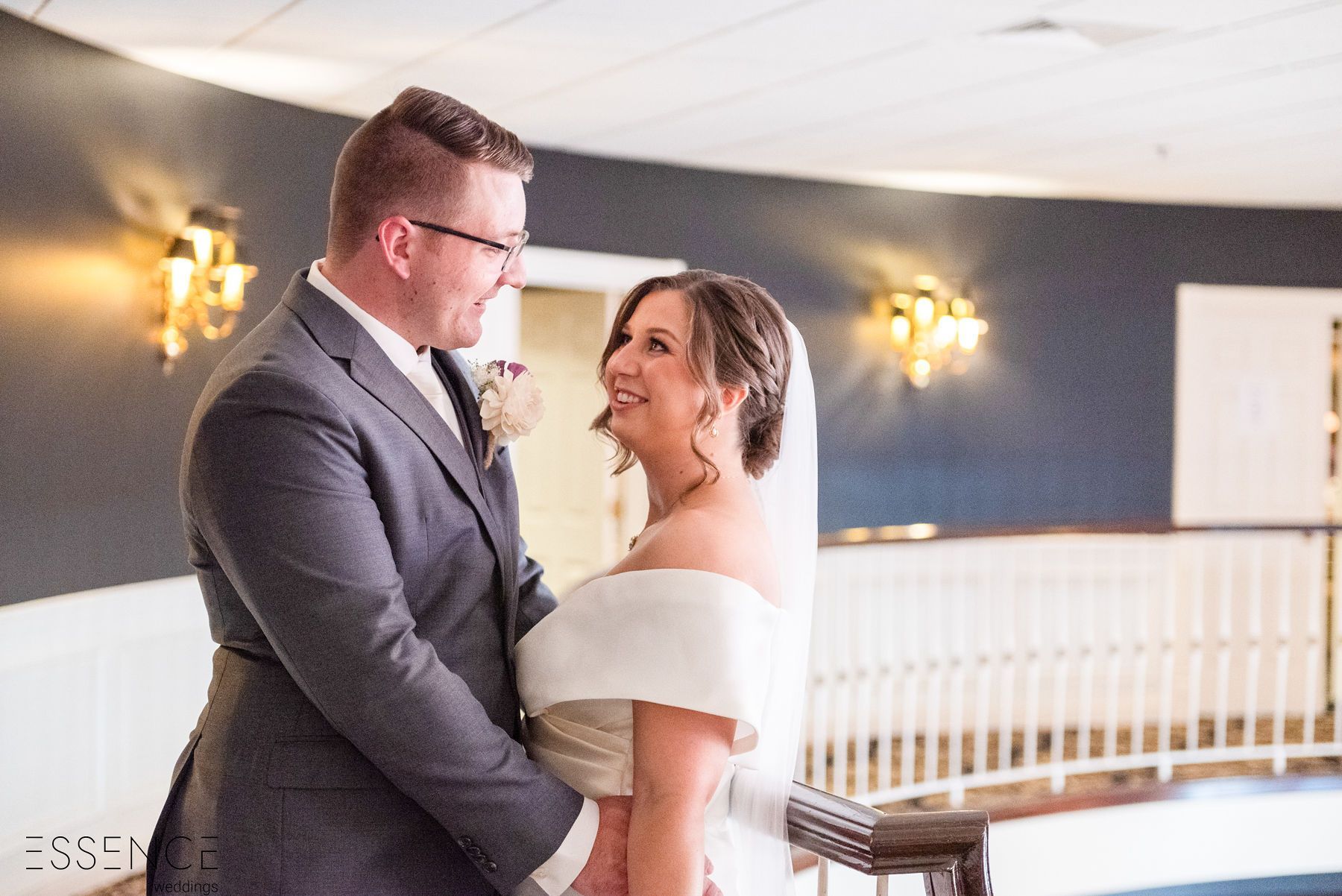 Couple on stairs