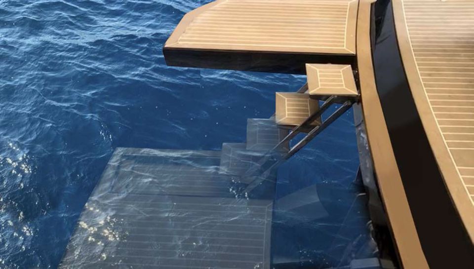 vendita di plancette di poppa idraulica a Pavia di Udine modello Sliding Ladder