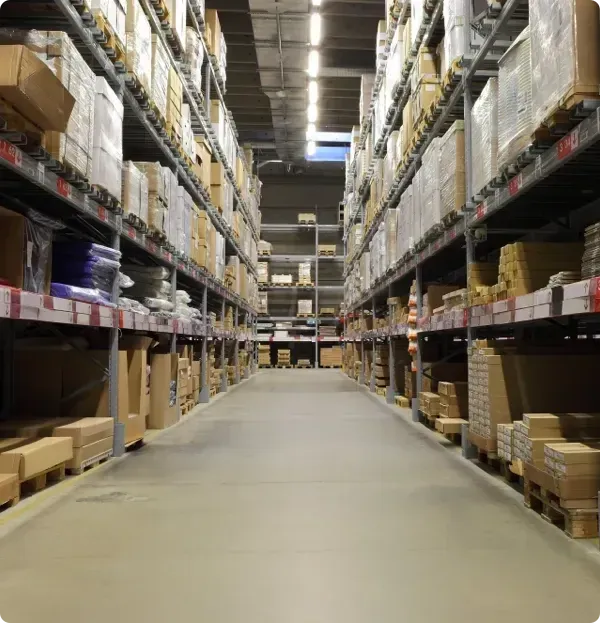 A Warehouse Filled With Lots Of Shelves And Boxes — Allpower Electrical Wholesalers Pty Ltd In Bungalow, QLD