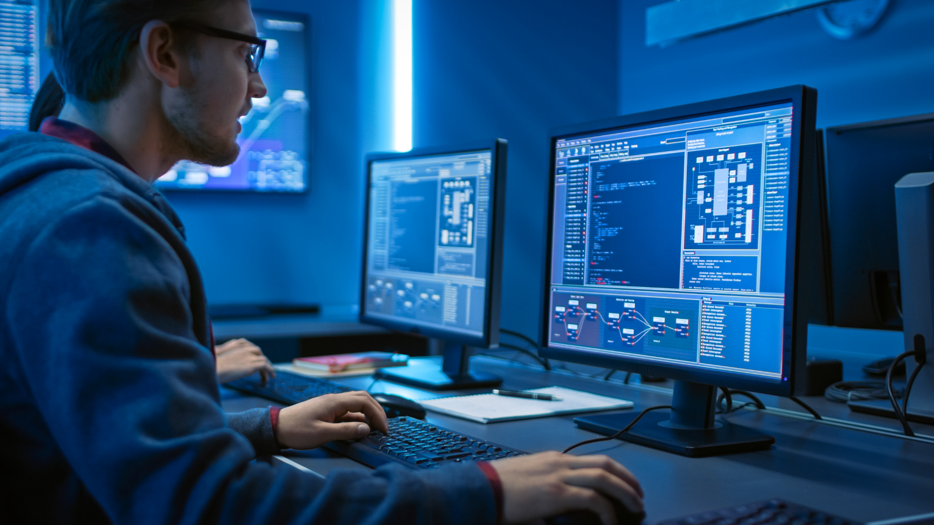 Men and women working in tech