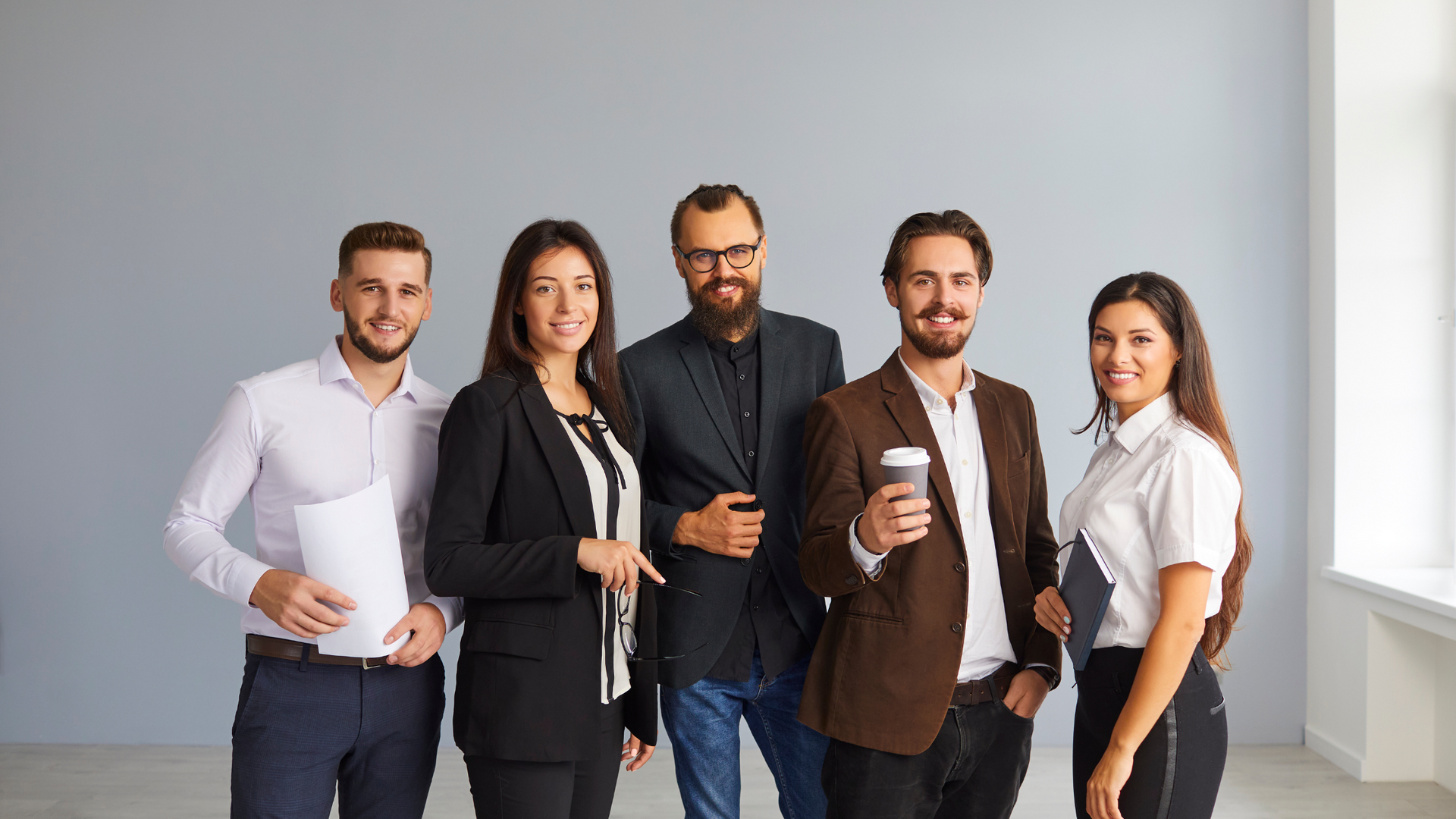 Corporate photo of men and women
