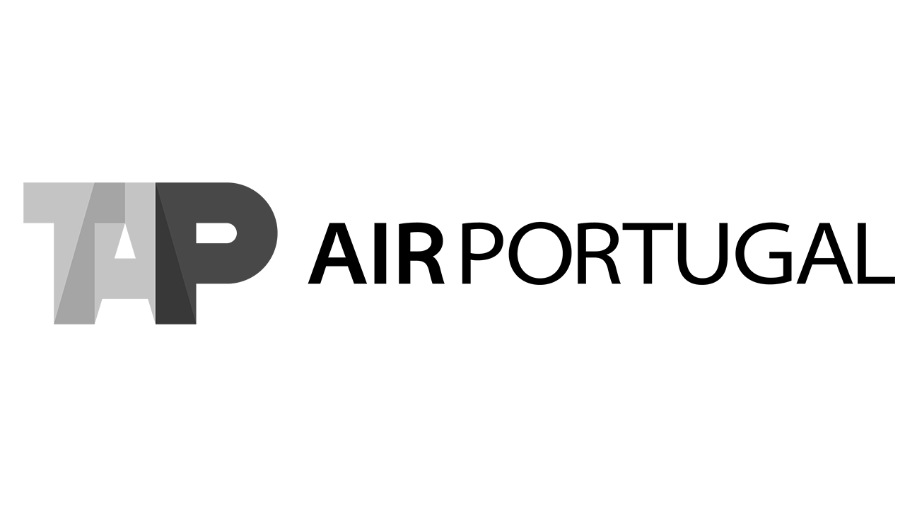 TAP air Portugal logo, confirming they are one of the national carriers we provide private transfer and crew assistance services for in Portugal and Spain.