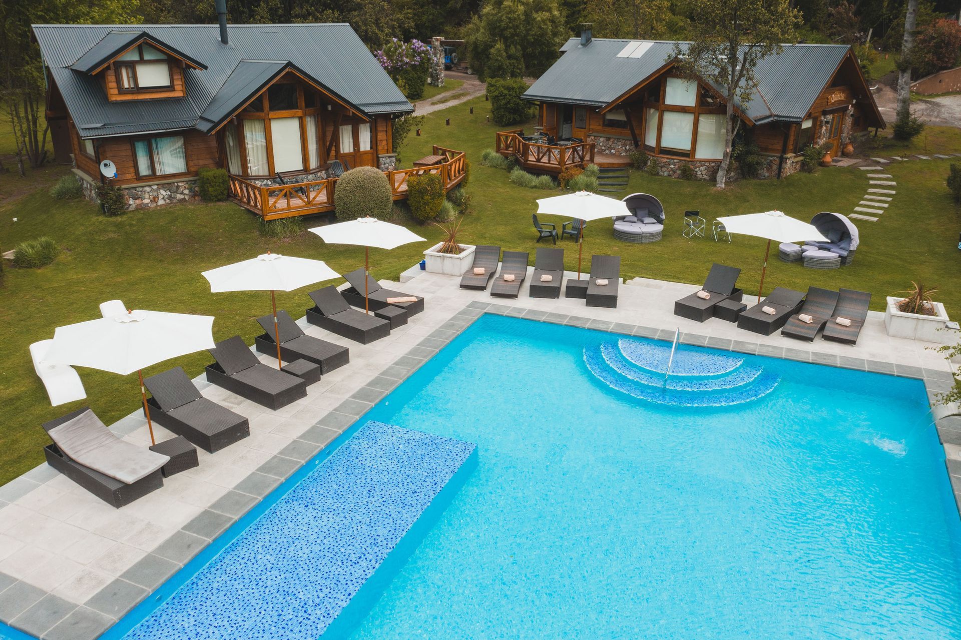 Pileta climatizada en Villa la Angostura