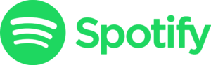 A green spotify logo on a white background