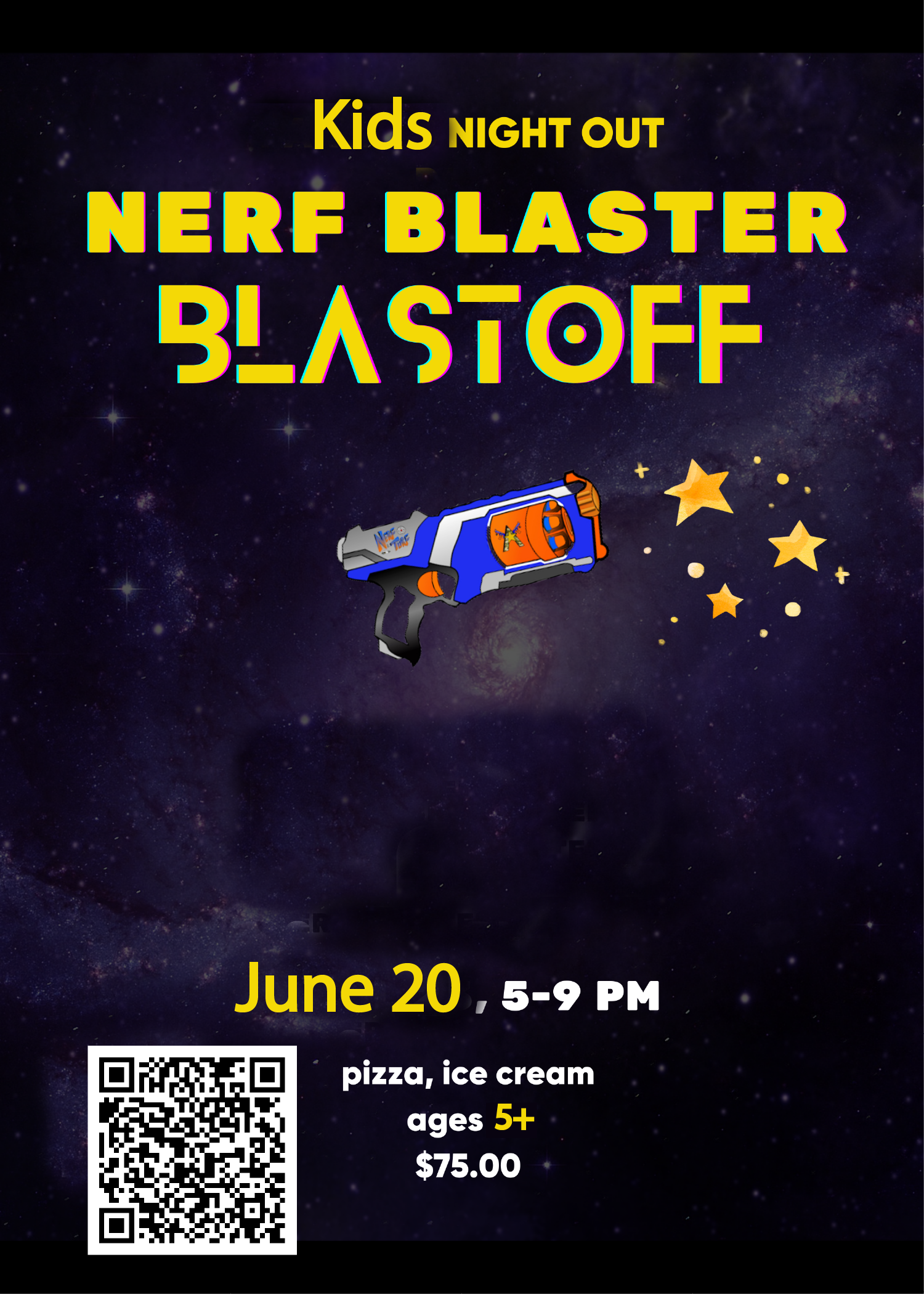 Nerf Blaster Kids Night Out