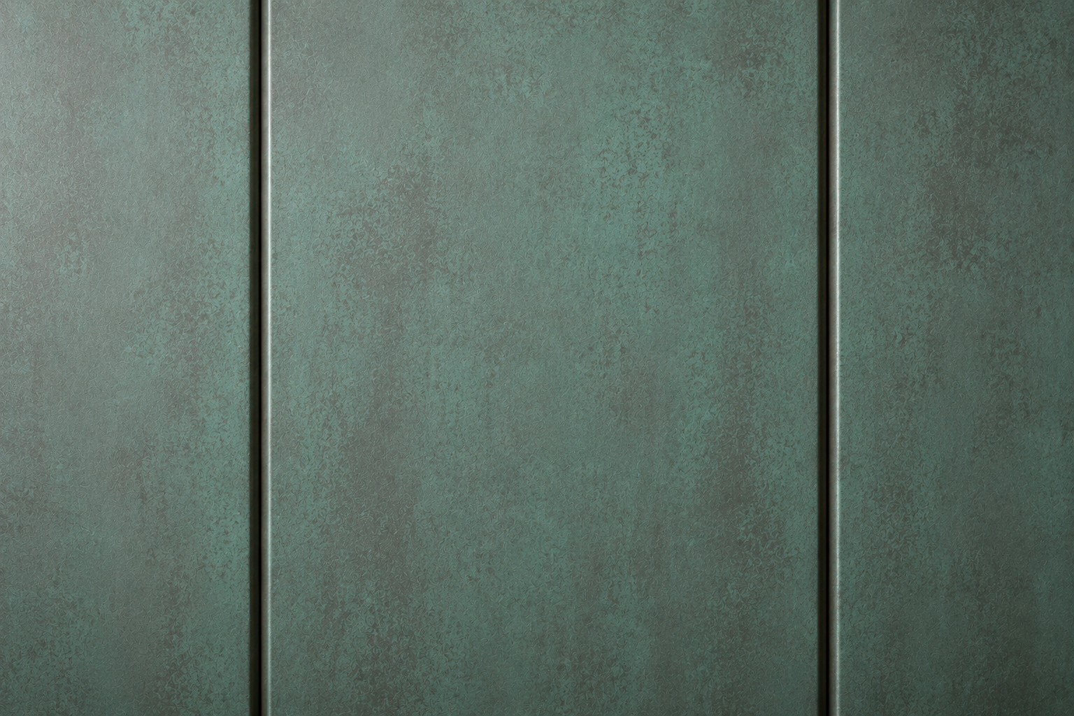 Textured green-gray wall with vertical black seams