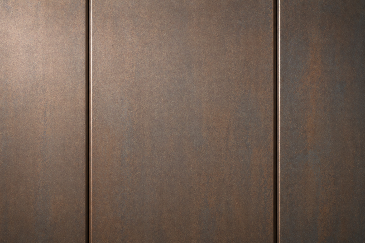 Close-up of a brown wooden wall with vertical panels and seams