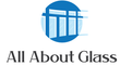 All About Glass logo with blue window icon and black text