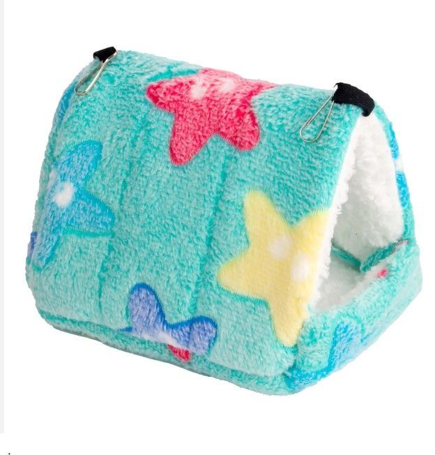 Triangle Fleece snuggle house can hang in cage or sit on floor Medium or Xtra Large