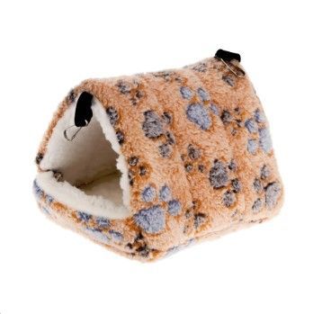 Triangle Fleece snuggle house can hang in cage or sit on floor Medium or Xtra Large