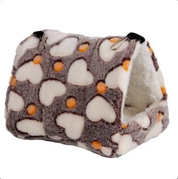 Triangle Fleece snuggle house can hang in cage or sit on floor Medium or Xtra Large
