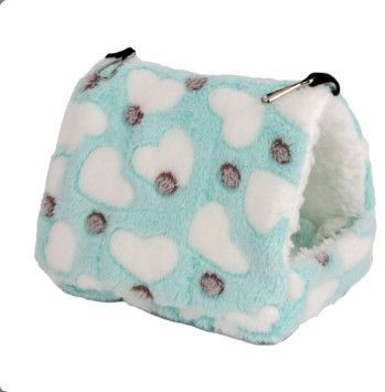 Triangle Fleece snuggle house can hang in cage or sit on floor Medium or Xtra Large