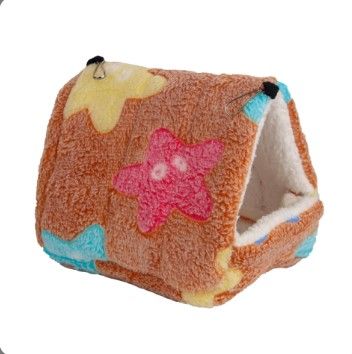 Triangle Fleece snuggle house can hang in cage or sit on floor Medium or Xtra Large