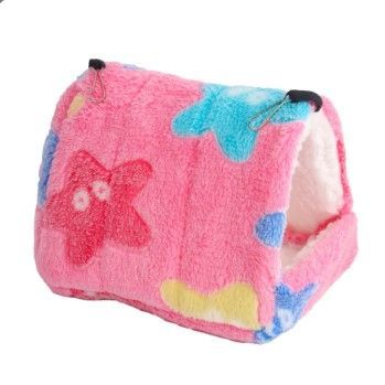 Triangle Fleece snuggle house can hang in cage or sit on floor Medium or Xtra Large
