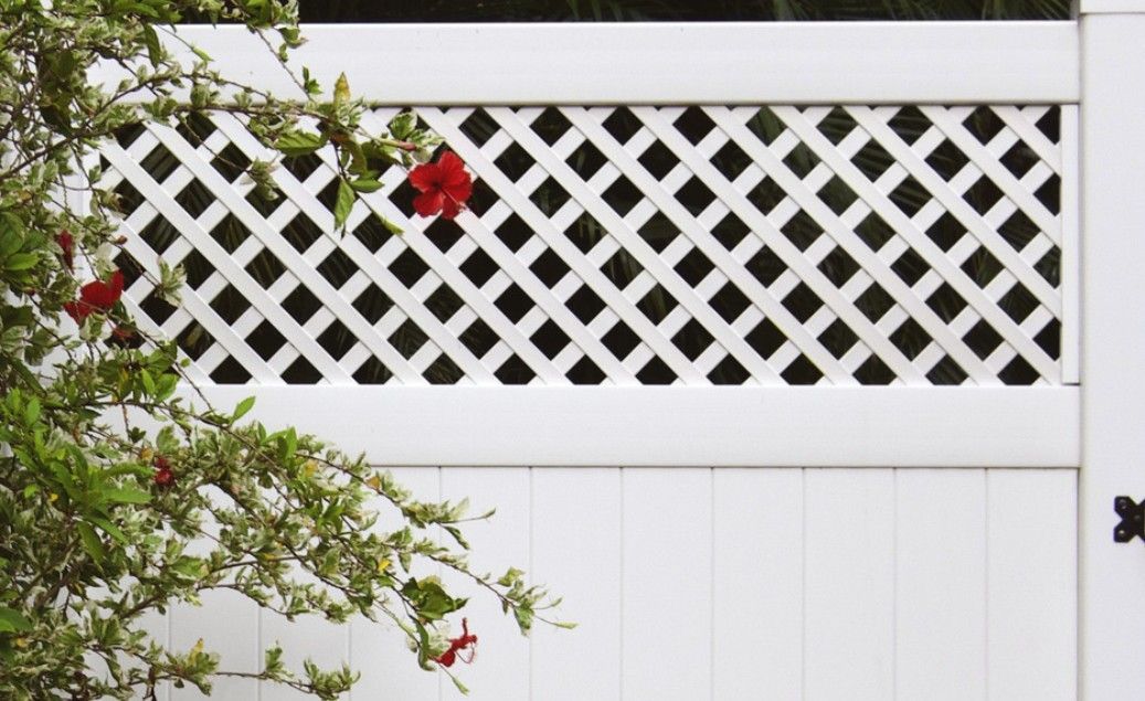 Lattice-Topped Fence