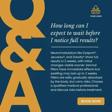 A poster that says how long can i expect to wait before i notice full results