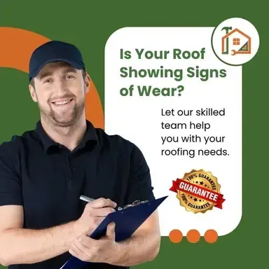 A man is holding a clipboard with a guarantee on it