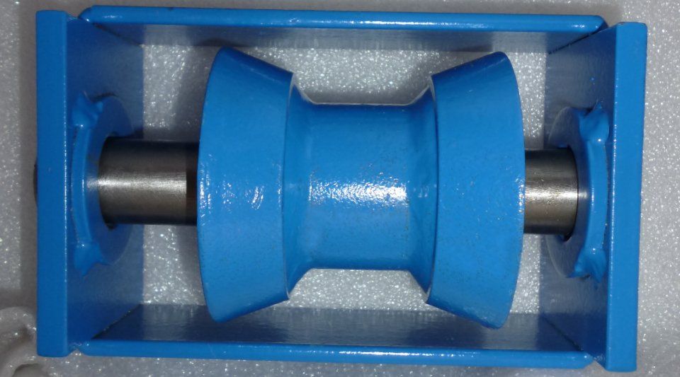 Blue roller supports