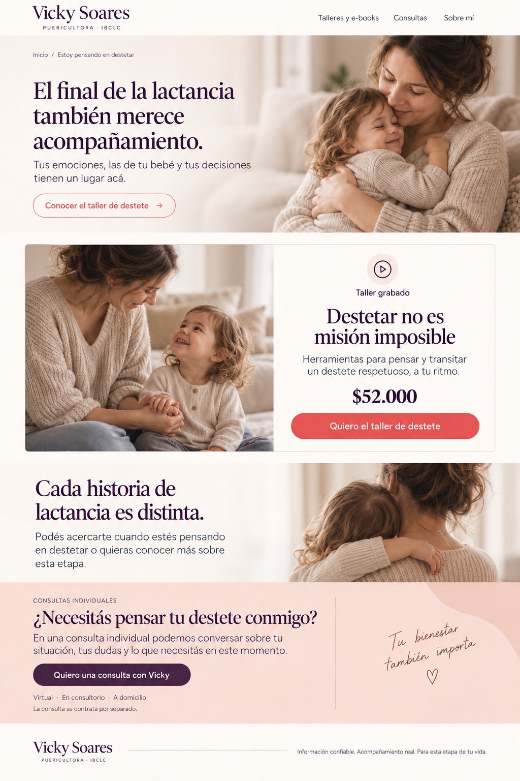 Estoy pensando en destetar