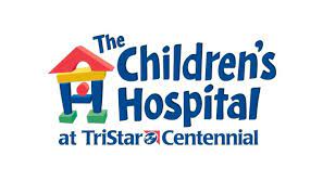 Logo for The Children's Hospital at TriStar Centennial, featuring a colorful block-style house icon.