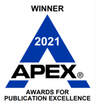 A logo for apex awards for publication excellence