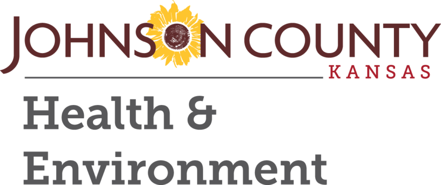 The logo for johnson county kansas health and environment