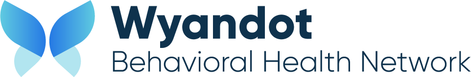 Wyandot Behavioral Health Network logo with a blue butterfly graphic and text.