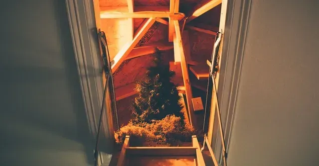 Attic HVAC unit