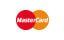 MasterCard logo with overlapping red and yellow circles on a dark background