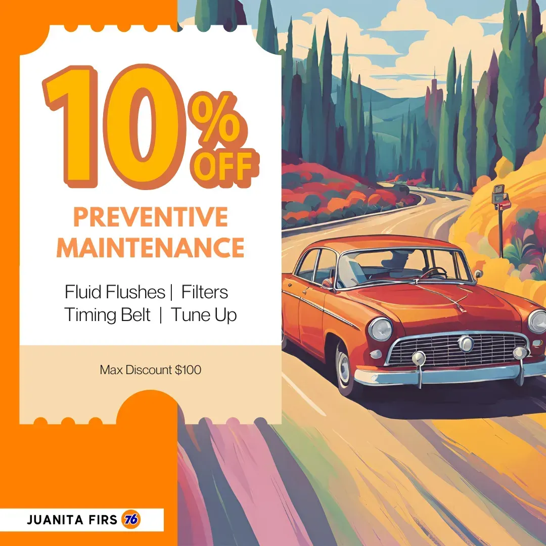 10% off Preventative Maintenance