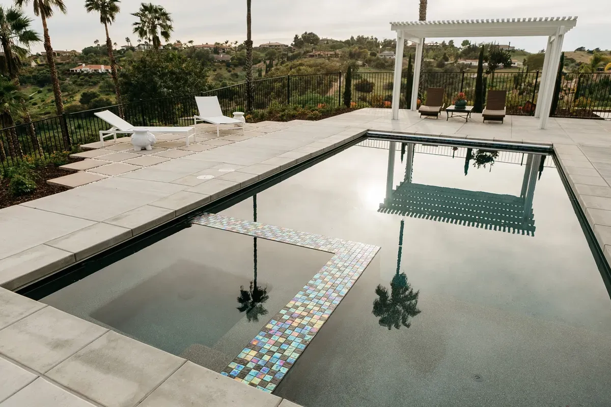 modern rectangular swimming pool build project in San Diego. modern rectangular swimming pool build project in San Diego.