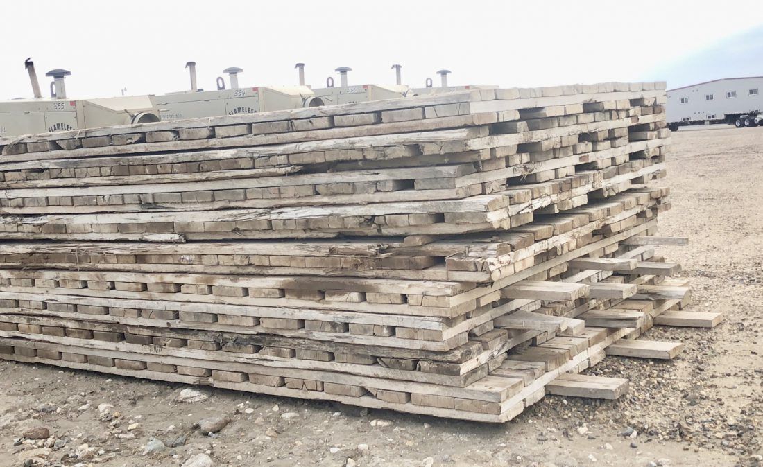 stack of wooden planks