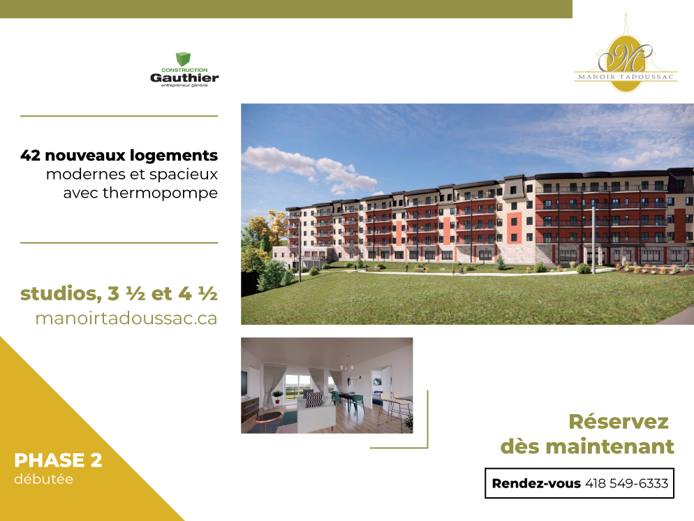 Une publicité pour un immeuble d'appartements de phase 2