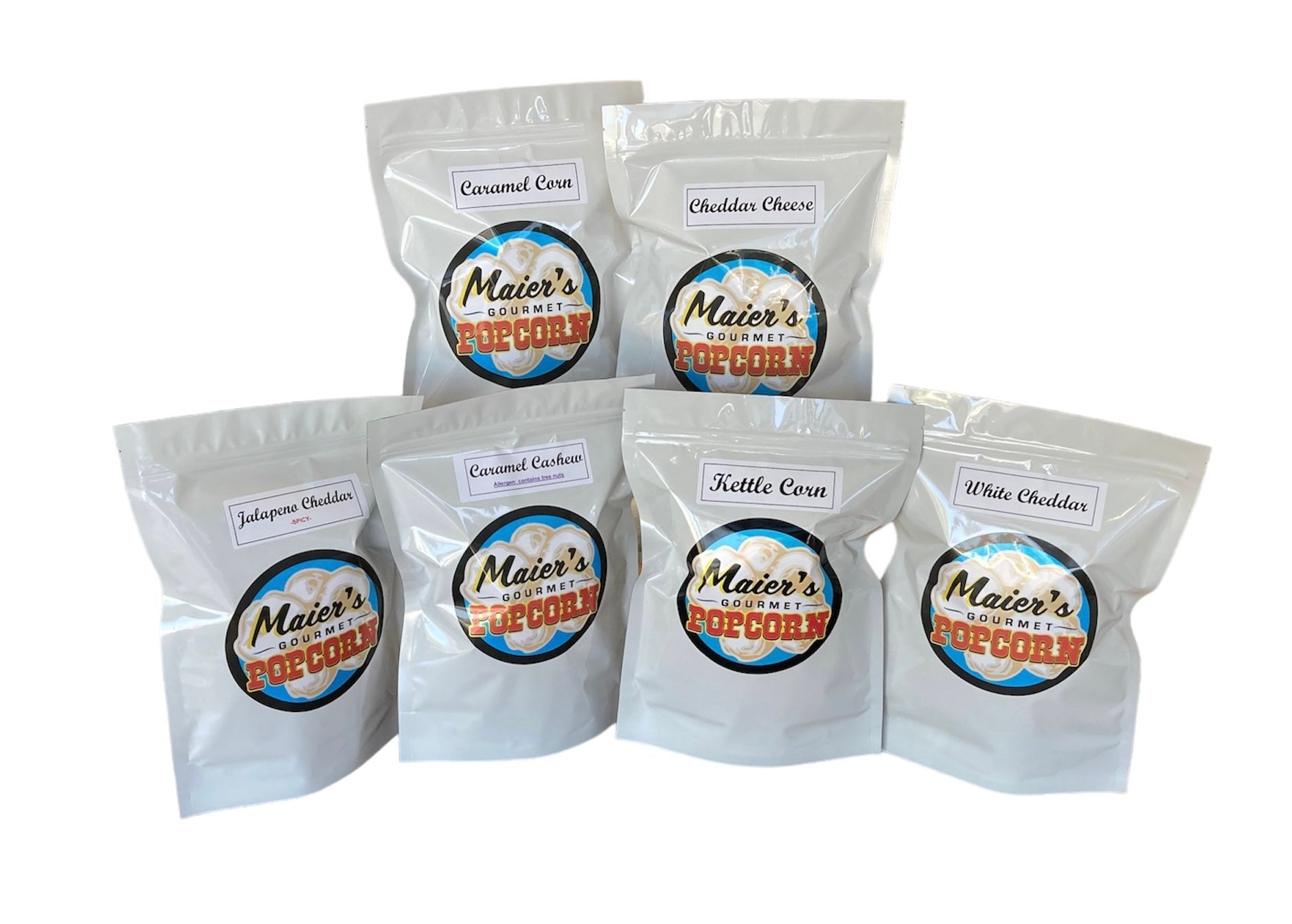 Popcorn Samplers  from Maier's Gourmet Popcorn | Formerly Docs Gourmet Popcorn