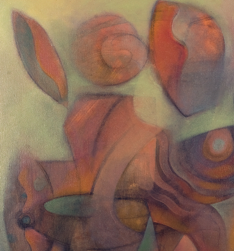 Relics of prehistory both cultural and of the natural world arrive across eons of time into these abstract forms created by Armen Kojoyian