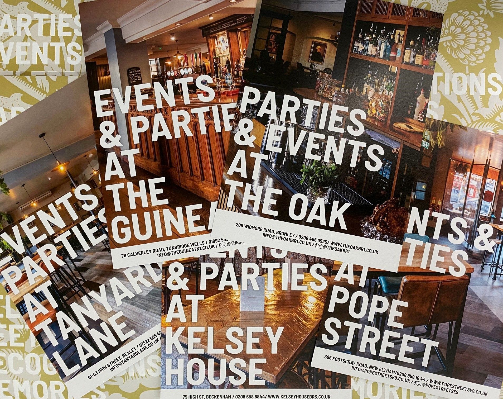 I4 Tableware Printing London - Printed Placemats, Coaster Printing, Beer Mat Printing & Menu Printing London