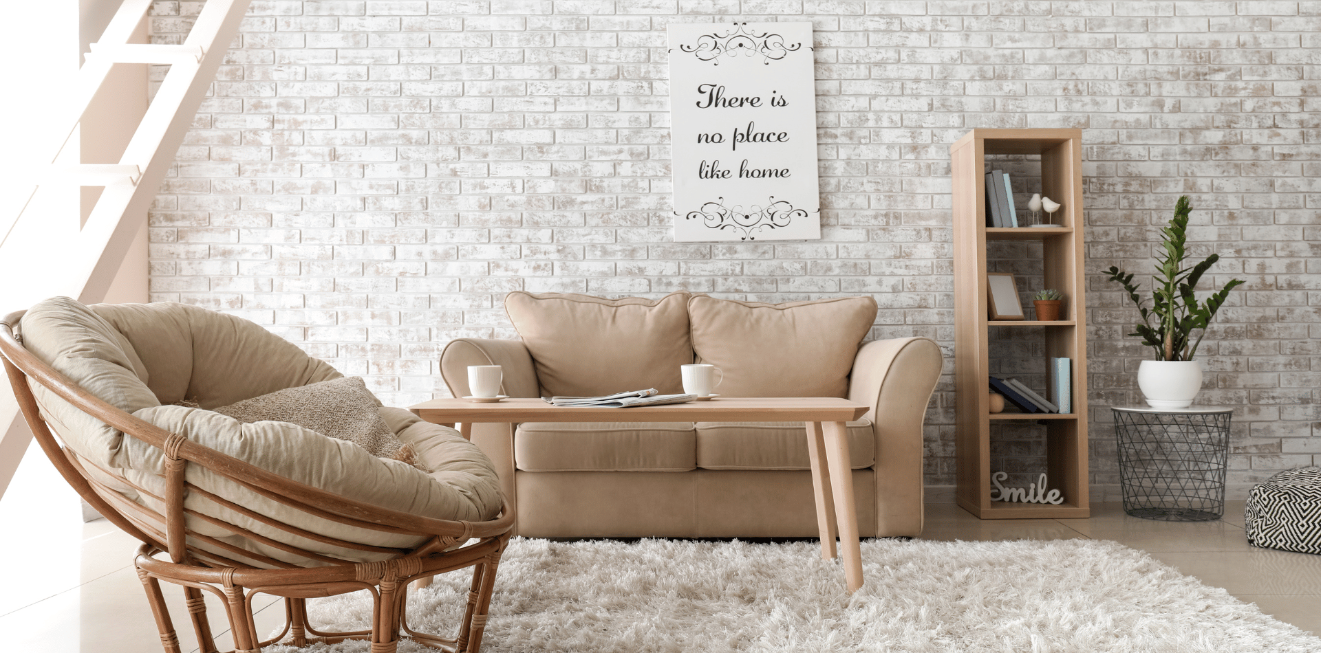 Beautiful White brick wall
