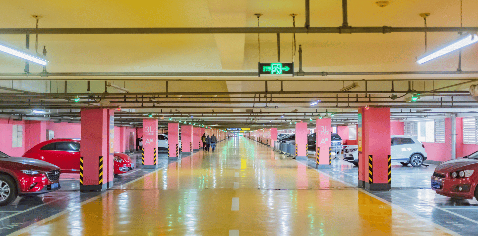 Epoxy Flooring in a Parking Station