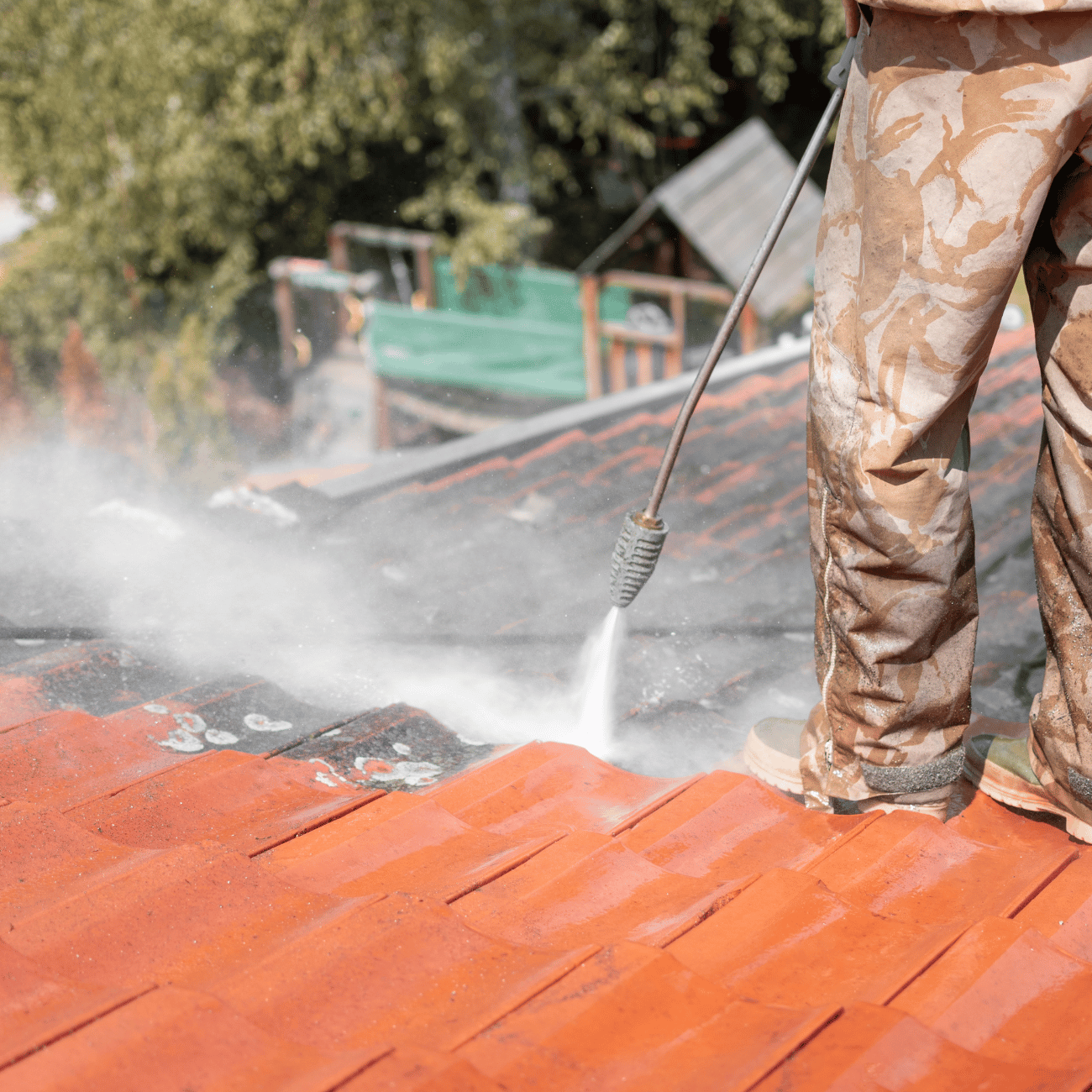 Roof restoration and painting