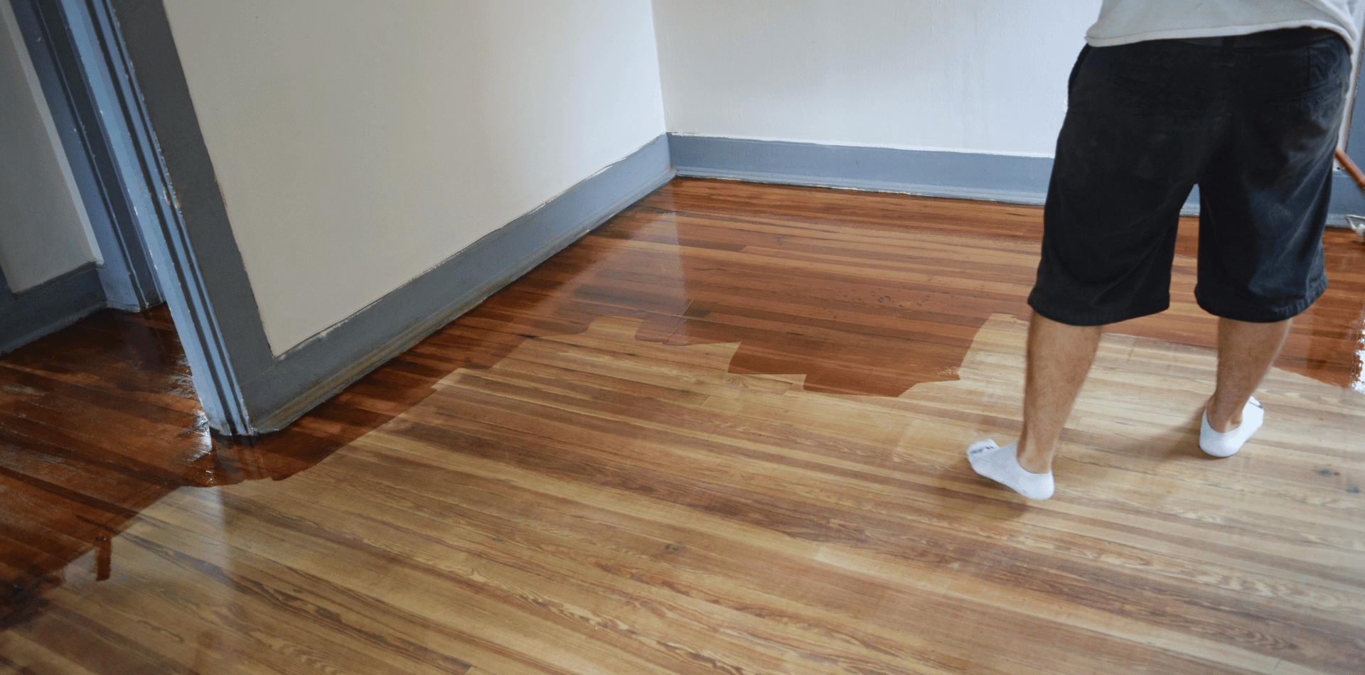 Polyurethane Flooring being layed